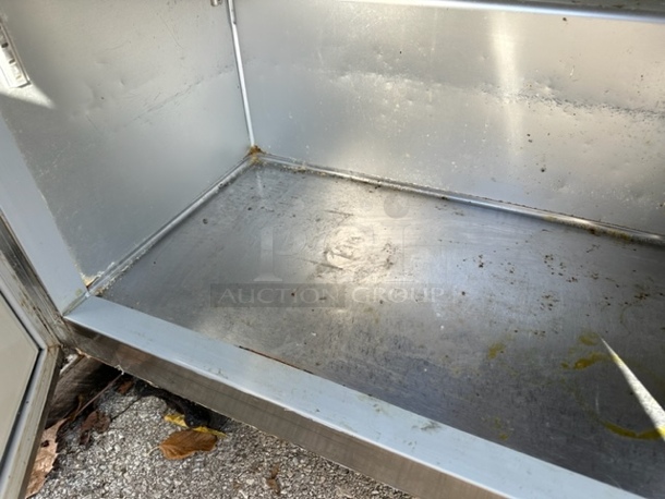 One WORKING SS Hoshizaki 2 Door refrigerated Prep Table On Casters. Model# CRMR60-12. 115 Volt. 60X30X45 - Image 2 of 2