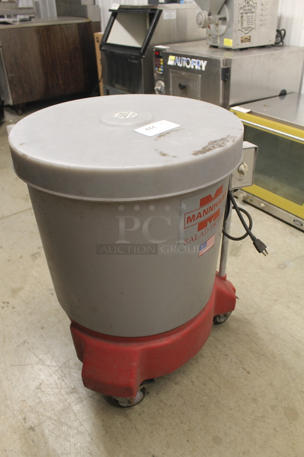 Mannhart SD-PE Salad/Vegetable Dryer On Commercial Casters. 115V. Tested and Working! - Image 2 of 5