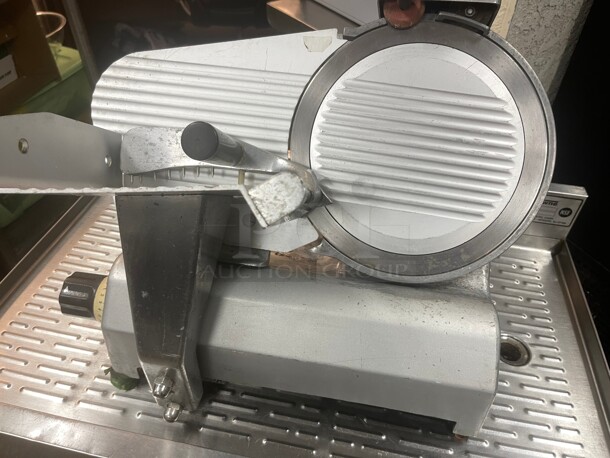 Working! 12 inch Commercial Meat Slicer With Knife Sharpener Stainless Steel Blade Deli Food Cheese Electric Slicer Veggies Cutter Restaurant Semiautomatic 115 Volt NSF Tested and Working! - Image 2 of 6