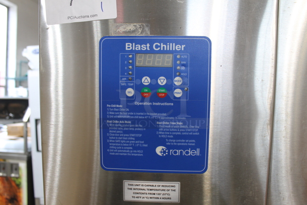 2014 Randell BC-18 Stainless Steel Commercial Blast Chiller. 115/230 Volts, 1 Phase. - Image 6 of 8