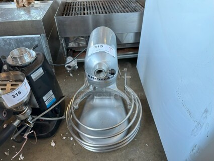 KitchenAid KG25H0XMC Metal Countertop 6 Quart Planetary Dough Mixer. 120 Volts, 1 Phase. Tested and Does Not Power On