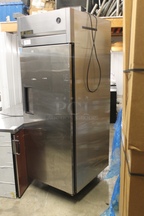 2014 True TG1R-1S Commercial Stainless Steel Single Solid Door Reach-In Cooler With Polycoated Shelves. 115V, 1 Phase. Tested and Working! - Image 3 of 5