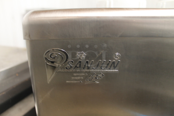 Sanjun Commercial Stainless Steel Electric Soft Serve Ice Cream Machine With 2 Hoppers  - Image 7 of 7