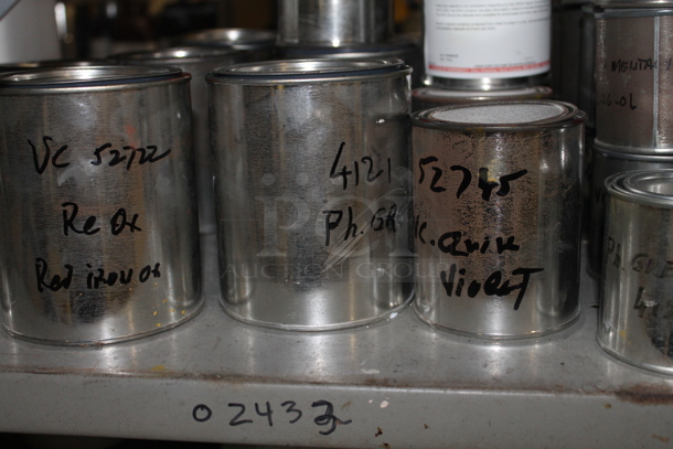 Gray Metal Shelving Unit w/ Contents Including Chemicals. BUYER MUST REMOVE. - Image 4 of 5