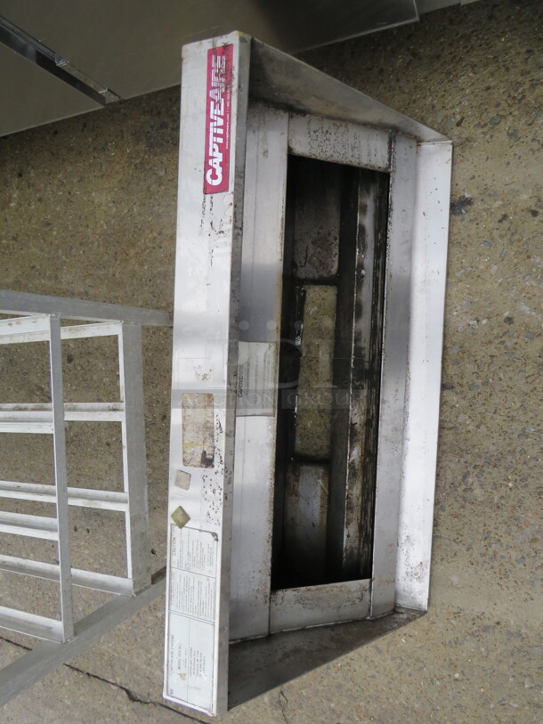 One Stainless Steel Captive Air Hood. Model# 1812BLL. 36X18X13 - Image 1 of 1