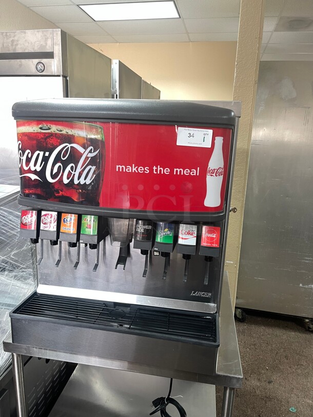 Clean! Lancer IBD 4500 8 Flavors Commercial Soda Dispenser NSF 115 Volt Tested and Working! - Image 1 of 8