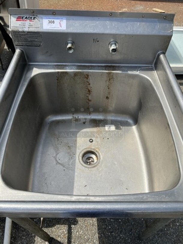Eagle Stainless Steel Commercial Single Bay Sink. 29x31x45 - Image 3 of 4