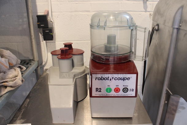 Robot Coupe R2NCLR Metal Commercial Countertop Food Processor w/ Bowl, Continuous Feed Head and S Blade. 120 Volts, 1 Phase. Tested and Working! - Image 1 of 6