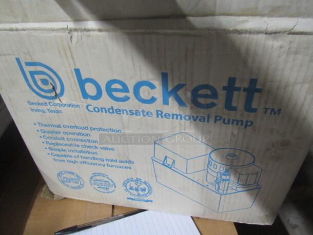 One NEW Beckett Condensate Removal Pump. 120 Volt. Model# CB501UL
