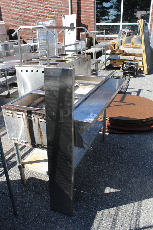 Eagle AWT3-NG Stainless Steel Commercial Natural Gas Powered 3 Bay Steam Table w/ Under Shelf.  - Image 2 of 8