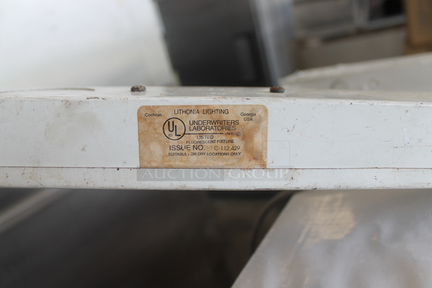 2 White Metal Light Fixtures. 2 Times Your Bid! - Image 4 of 5