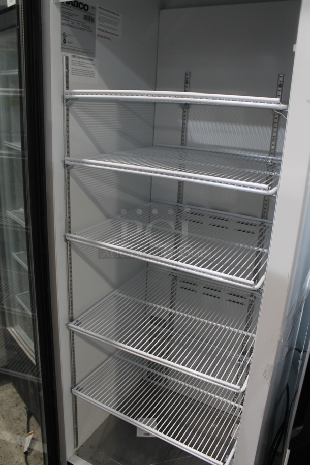 2019 Habco SE18 Metal Commercial Single Door Reach In Cooler Merchandiser w/ Poly Coated Racks. 115 Volts, 1 Phase. Tested and Working! - Image 2 of 3