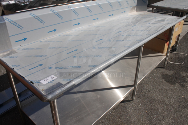 BRAND NEW! Vollrath Commercial Stainless Steel Work Table With Undershelf On Galvanized Legs. - Image 2 of 4