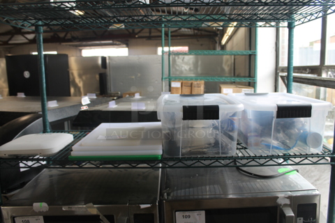 ALL ONE MONEY! Tier Lot of Various Items Including Poly Bins and Cutting Boards