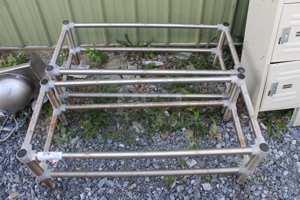 2 Metal Shelf Frames. 2 Times Your Bid! - Image 2 of 3