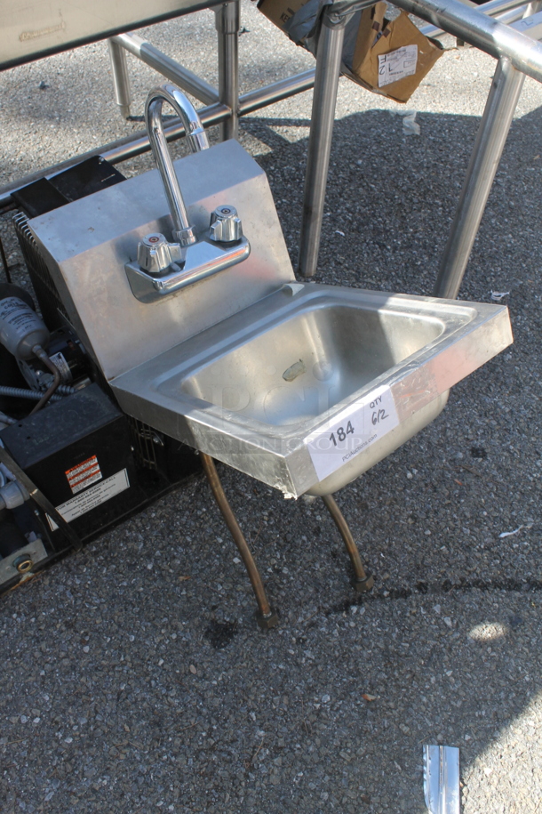 Commercial Stainless Steel Wall Mount Hand Sink With Gooseneck Faucet. - Image 2 of 3