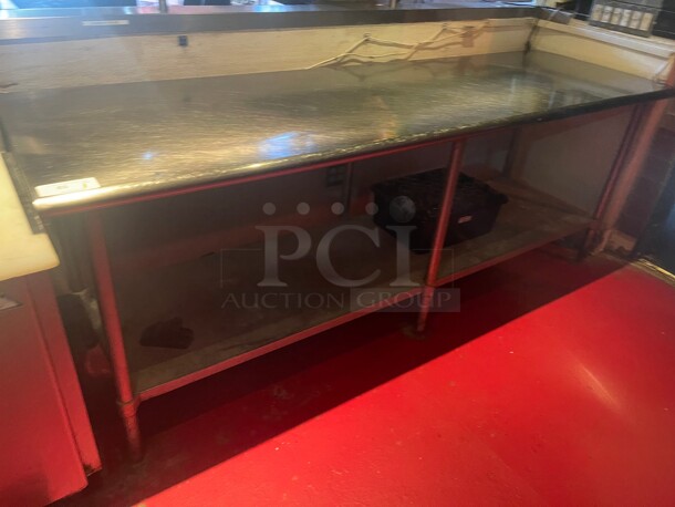 Clean! Stainless Steel 96 inch Table NSF  - Image 2 of 7