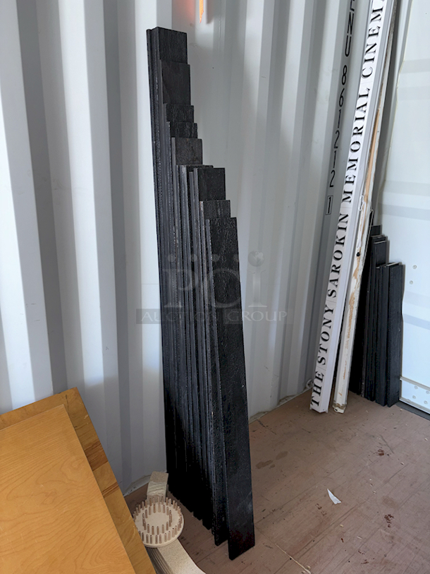 HIGH QUALITY! Traditional Japanese Suyaki® Yakisugi "Shou Sugi Ban" Siding. Original unbrushed charred surface, suitable for exterior applications. Leathery texture with maximum wood and color longevity, and even black color. Exterior grade finish is delicate and not suitable for high-traffic applications. This very unique material has a consumable soot layer that blemishes, weathers, and develops character over time. Suyaki uses a vernacular material and the fine patina epitomizes the traditional Japanese wabi-sabi aesthetic. Various Sizes 52"-76-1/2" 14x Your Bid - Image 3 of 3
