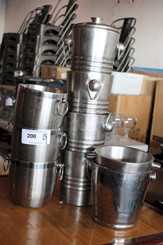 VIP STATUS - Top Of The Line!! Vollrath 46616 & OGGI Double Wall Champagne / Wine Buckets. 9x Your Bid