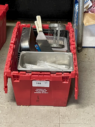 HUGE LOT! Security Box Filled With Various Restaurant Equipment 