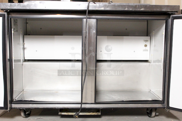 Nice True TWT-48 48" Worktop Undercounter Refrigerator 115v/60hz/18.6a.

Tested. Gets Down to 38 degrees.
 48-3/4x30x39 - Image 7 of 7