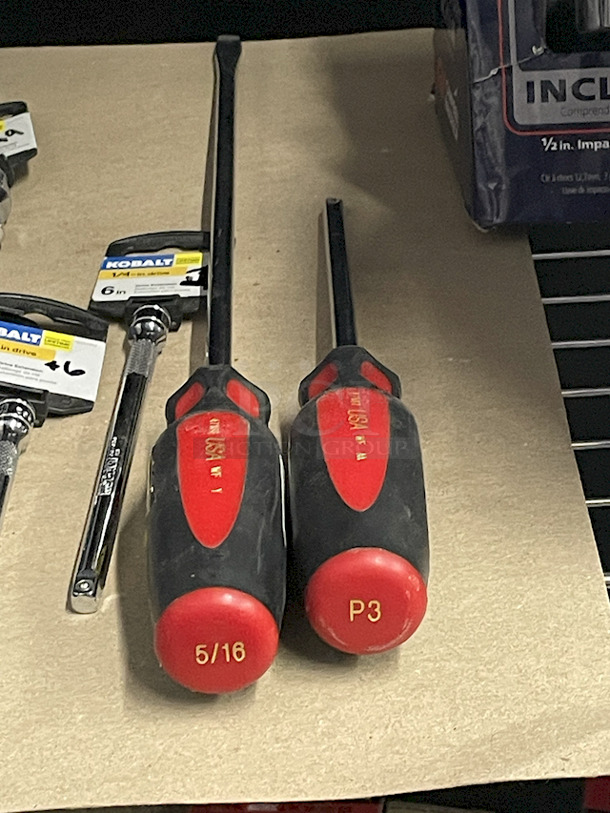 ALL BRAND NEW POWER & HAND TOOLS!! [2] Hitachi 1/2” 13mm 18v Cordless Driver Drills W/ Hard Carry Case, [4] Kobalt Pro90 Ratchet 138pc Mechanic Tool Sets With Hard Case, [3] Campbell Hausfeld 1/2” Impact Wrenches, [1] Campbell Hausfeld 1/2” Impact Wrench Quick Start Kit, [2] Craftsman Screwdrivers (5/16 Slotted & P3 Phillips), [1] ¼” Driver Adapters, [5] ¼” Drive x 3” Drive Extensions, [1] ¼” Dive x 6” Drive Extension, [2] 3/8” Drive Extensions, [1] ¼” Drive T25 Driver Socket!  - Image 10 of 11