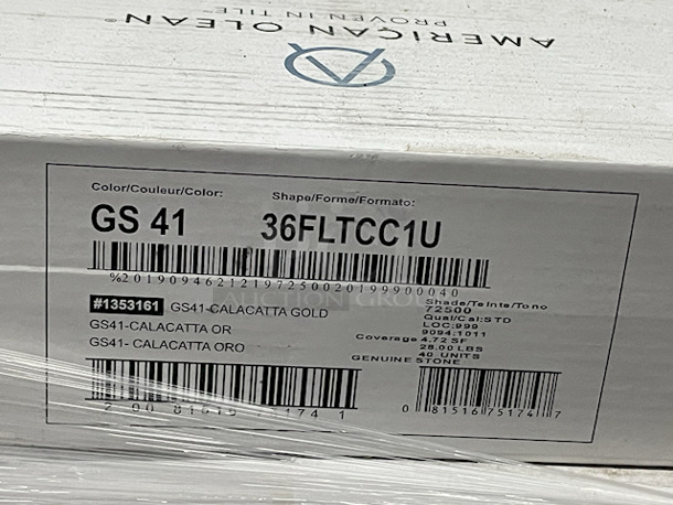 HUGE LOT! Ceramic & Glass Floor Tile – 3 Styles (see photos) - Image 8 of 9