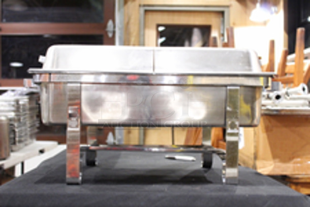 8 Qt. Full Size Chafer Kit with Stainless Steel Hinged Cover. 
24x14x13


 - Image 5 of 7