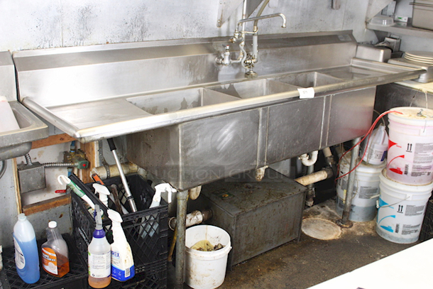 96" 3 Compartment Sink With Pre-Wash Unit. - Image 3 of 4