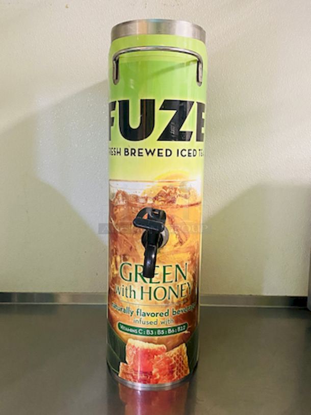 SWEET! Fuze 3-1/2 Gallon Tea Dispenser. 

Missing Lid.  - Image 1 of 4
