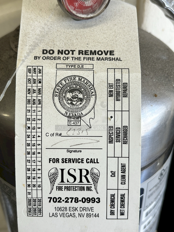 FULLY CHARGED! 6 Liter Ansul K-Guard K01-2, Liquid Agent Fire Extinguishers For Kitchen Use. 
CLASSIFICATION 2-A:K - Image 2 of 3
