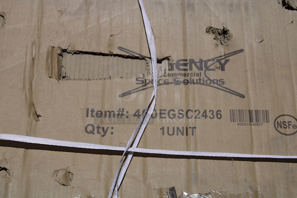 BRAND NEW SCRATCH & DENT! Regency NSF Green Wire Security Cage - 24" x 36" x 61". In The Box. - Image 3 of 4