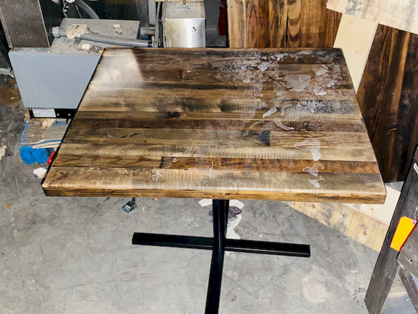 2 for 1! Beautiful Wood Table With Base and Krowne Blender Station With Ice Dump. Only Has One Leg.  - Image 3 of 7