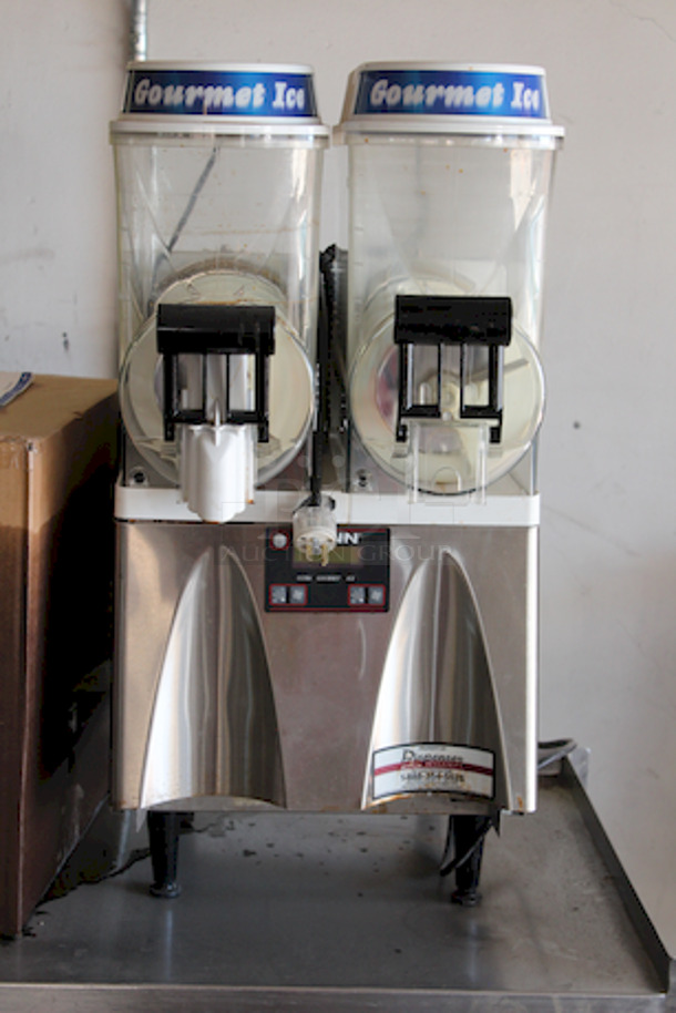 BUNN-O-MATIC Ultra-2 GP WHT/SST Ultra Gourmet Ice Frozen Drink Machine w/ (2) 3 gal Bowls, 16