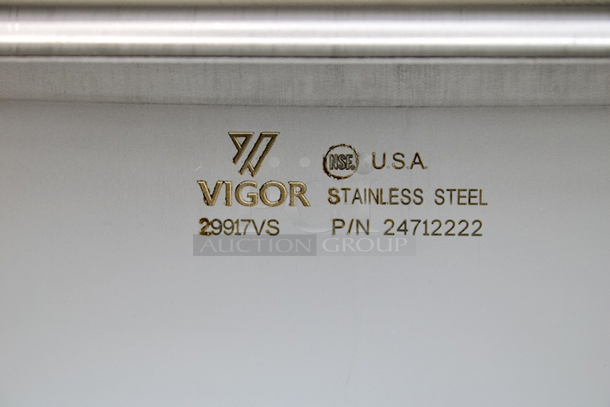 NEW/NEVER USED! (3) Vigor 1/2 Size 2 1/2" Deep Anti-Jam Stainless Steel Steam Table / Hotel Pan - 22 Gauge & (4) 1/2 Size 2 1/2" Deep Anti-Jam Perforated Stainless Steel Steam Table / Hotel Pan - 22 Gauge. 7x Your Bid  - Image 9 of 9