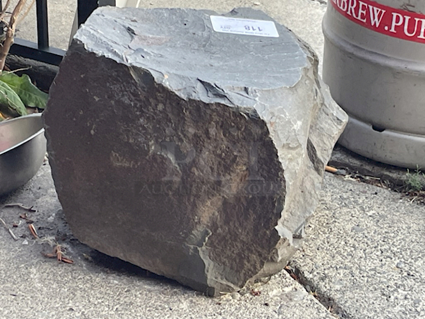 Decorative Stone. *1/2 Wood Barrel For Size Comparison Comparison - Image 6 of 6