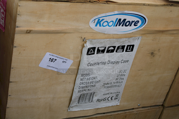  Brand New Scratch & Dent! In The Crates! Koolmore DC-2C 22 In. Commercial Countertop Bakery Display Case With Front Curved Glass And Rear Door, 1.5 Cu. Ft. Opened (2) Crates and Found NO Damage. 10x Your Bid - Image 4 of 5