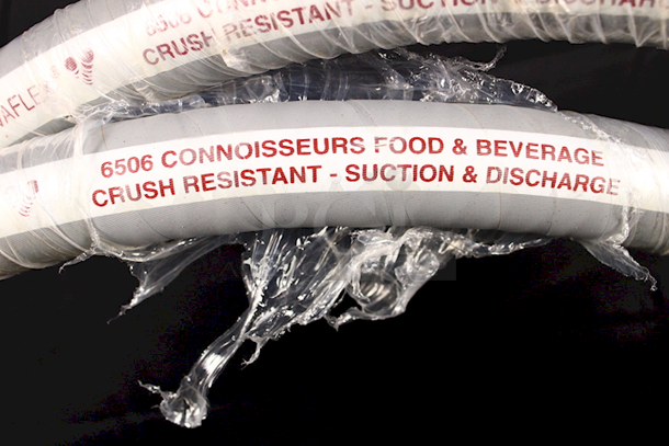 NEW-NEVER USED Nova Flex 6506 CONNOISSEURS FOOD & BEVERAGE CRUSH RESISTANT - SUCTION & DISCHARGE Hose With 1-1/2 Ferule Fittings On Both Ends - Image 2 of 3