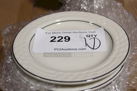 AMAZING! New Sterling China 21 Bread And Butter Dishes, 6-1/4". 10x Your bid