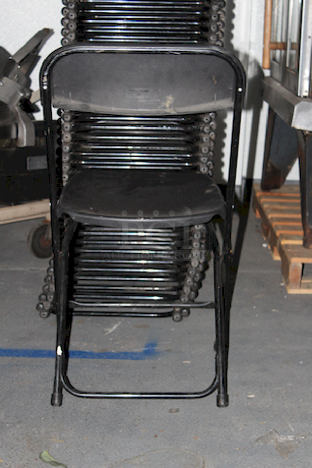SWEET! Stackable Commercial Folding Chairs. 17-1/2x19-1/2x32
5x Your Bid

This lot only includes 5 chairs. The stack is for illustration purposes only.  - Image 4 of 5