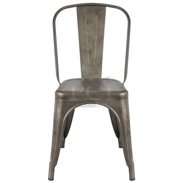 9 Boxes of 4 Lacoo CY007 Metal Gunmetal Finish Tolix Style Chairs. Total of 36 Chairs. Stock Picture Used in Listing. 9 Times Your Bid! - Image 6 of 6