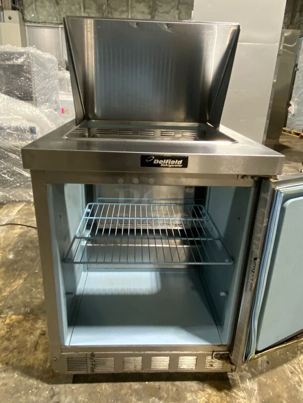 Delfield 27" Sandwich/Salad Prep Table w/ Refrigerated Base, 115v

 - Image 3 of 6