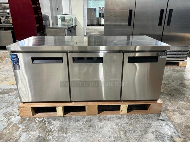 Brand New Scratch & Dent Dukers DUC72F 3-Door Undercounter Commercial Freezer in Stainless Steel
 - Image 2 of 6
