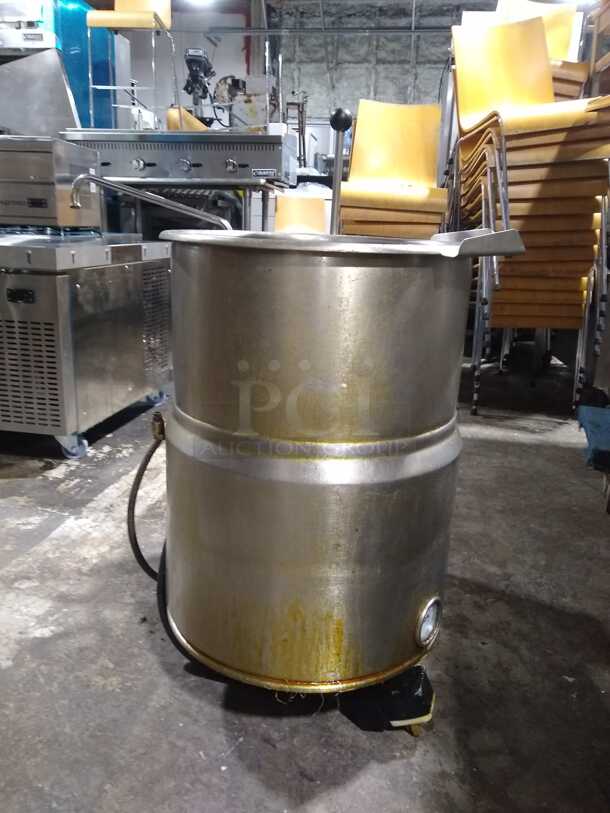 Crown Steam EC-12TW 12 gal. Steam Kettle - Manual Tilt, 2/3 Jacket, 208v/1ph
 - Image 1 of 7