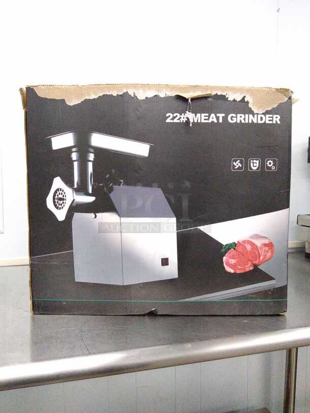 AMAZING!! STILL IN BOX!! BRAND NEW!! Prepline FM22 #22 1-1/2 HP Meat Grinder
 - Image 1 of 7