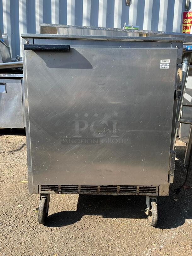 Stainless Steel 1 Door Refridgerator with WHEELS! - Image 1 of 4