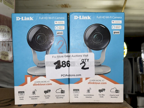 D-Link Full HD Wi-Fi Cameras. 2x Your Bid - Image 1 of 1
