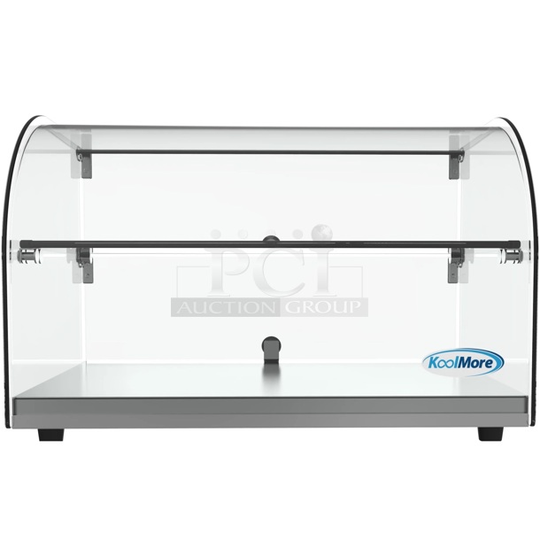  Brand New Scratch & Dent! In The Crates! Koolmore DC-2C 22 In. Commercial Countertop Bakery Display Case With Front Curved Glass And Rear Door, 1.5 Cu. Ft. Opened (2) Crates and Found NO Damage. 10x Your Bid - Image 1 of 5