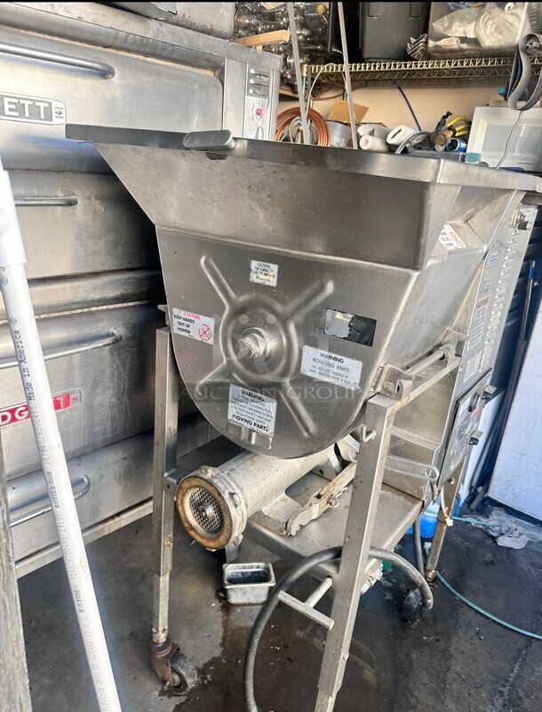 Hollymatic 175 Commercial Heavy Duty 175 Mixer Meat Grinder 5 HP 220 Volt 3 Phase Tested and Working! - Image 2 of 11