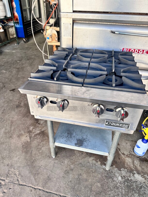 Fully Refurbished Dukers Commercial Gas 4 Burner Working - Image 3 of 6